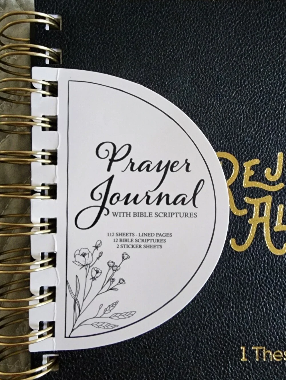 Spiral-Bound Prayer Journal With Bible Scripture